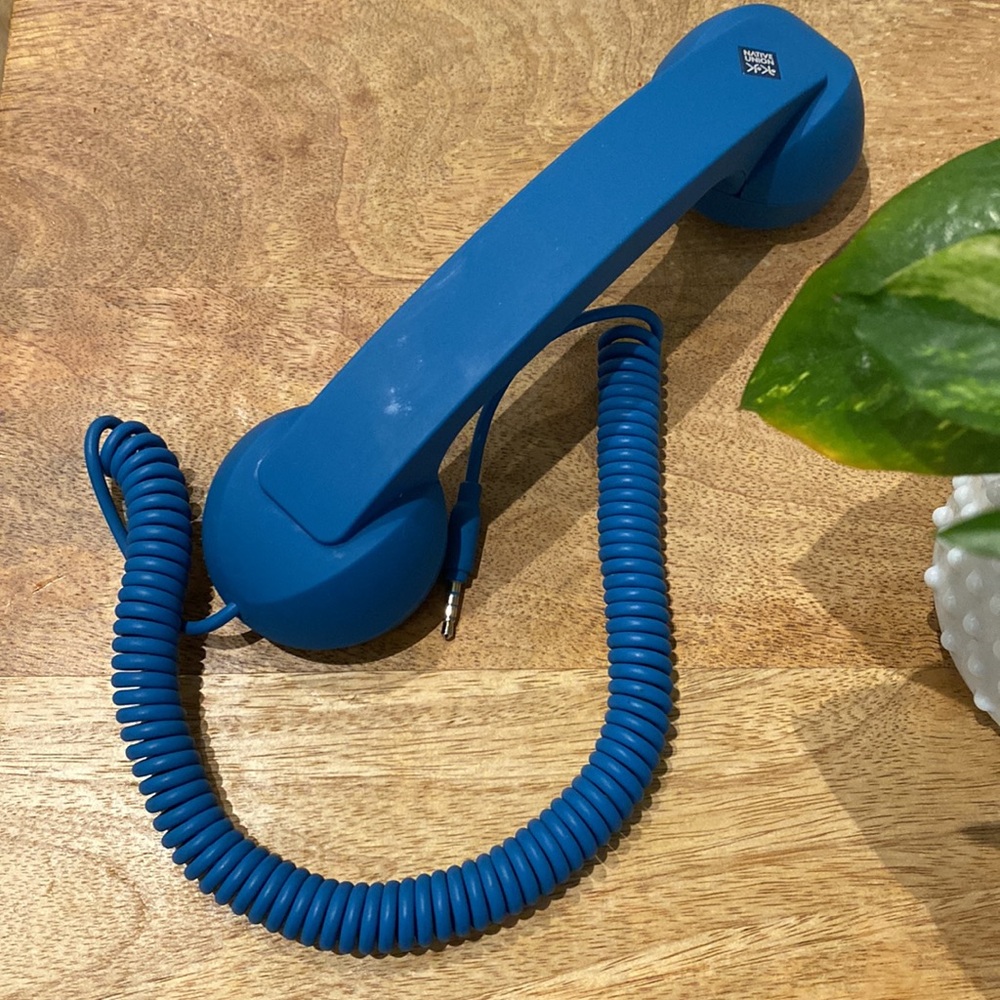 Native Union Pop Phone Retro Handset Soft Touch Attachment w/ Audio Jack w/o Box - Picture 8 of 10